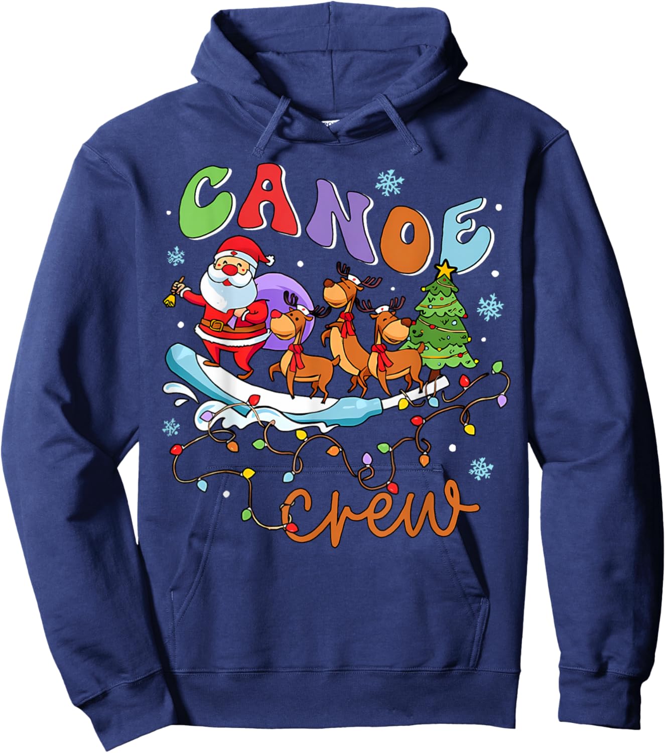 Christmas ICU Nurse Cooter Canoe Crew Critical Care ER ED RN Hoodie - Hoodie | Navy