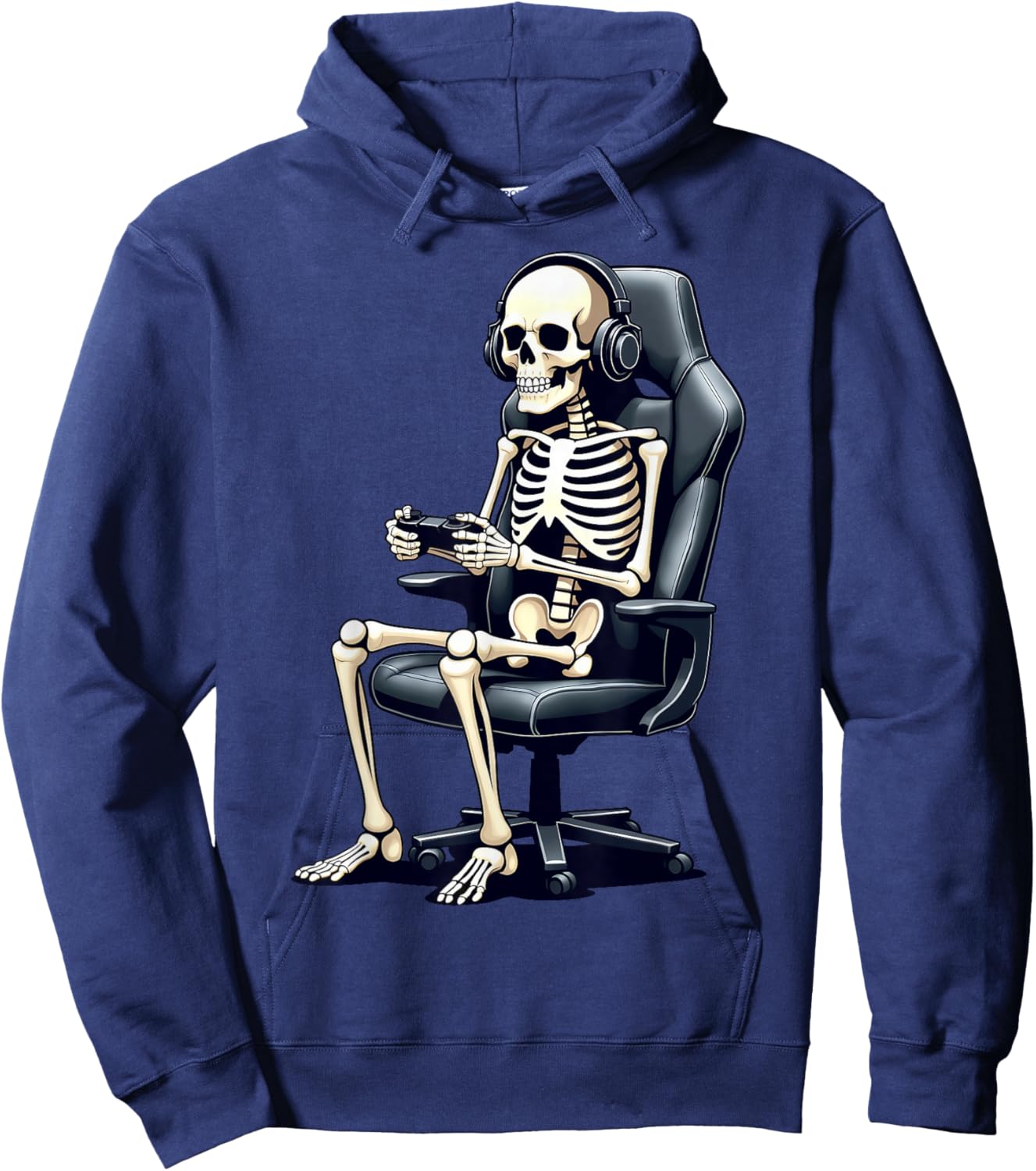 Halloween Skeleton Gamer Video Gaming Boys Girls Men Women Hoodie - Hoodie | Navy