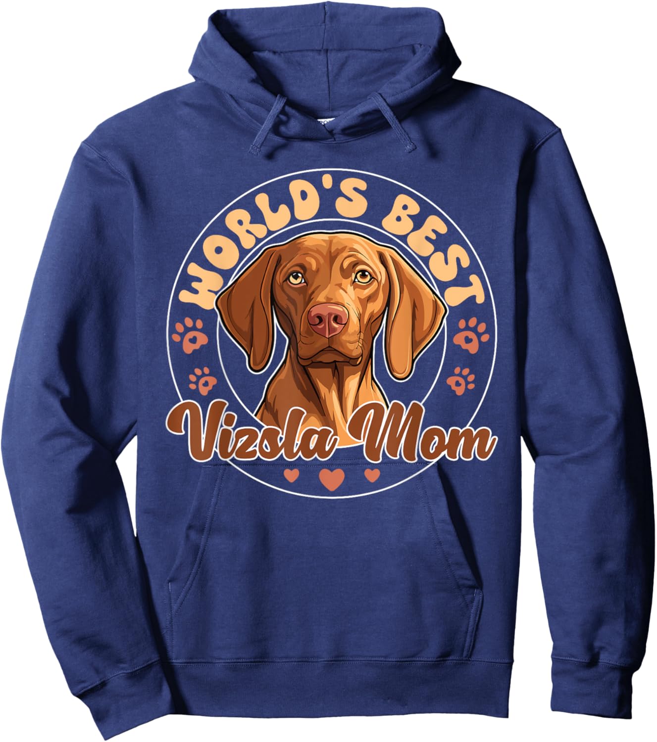 Magyar Vizsla Groovy World's Best Bernese Mom Hoodie - Hoodie | Navy
