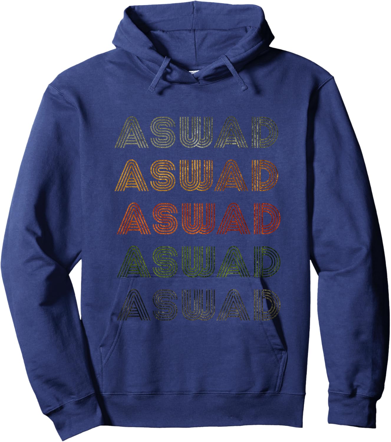 Love Heart Aswad Grunge Vintage Style Black Aswad Hoodie - Hoodie | Navy