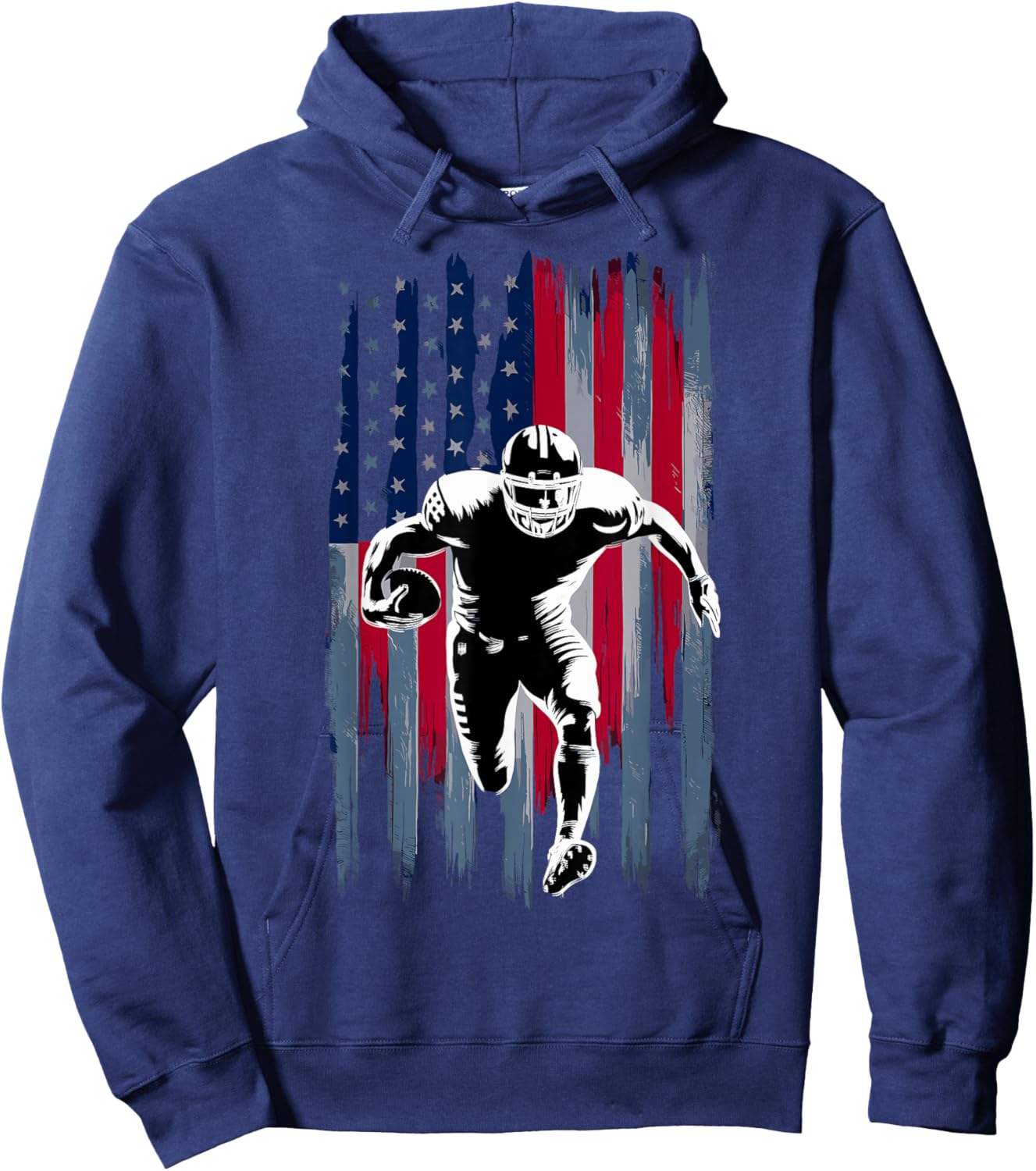 American Football Flag Hoodie - Hoodie | Navy