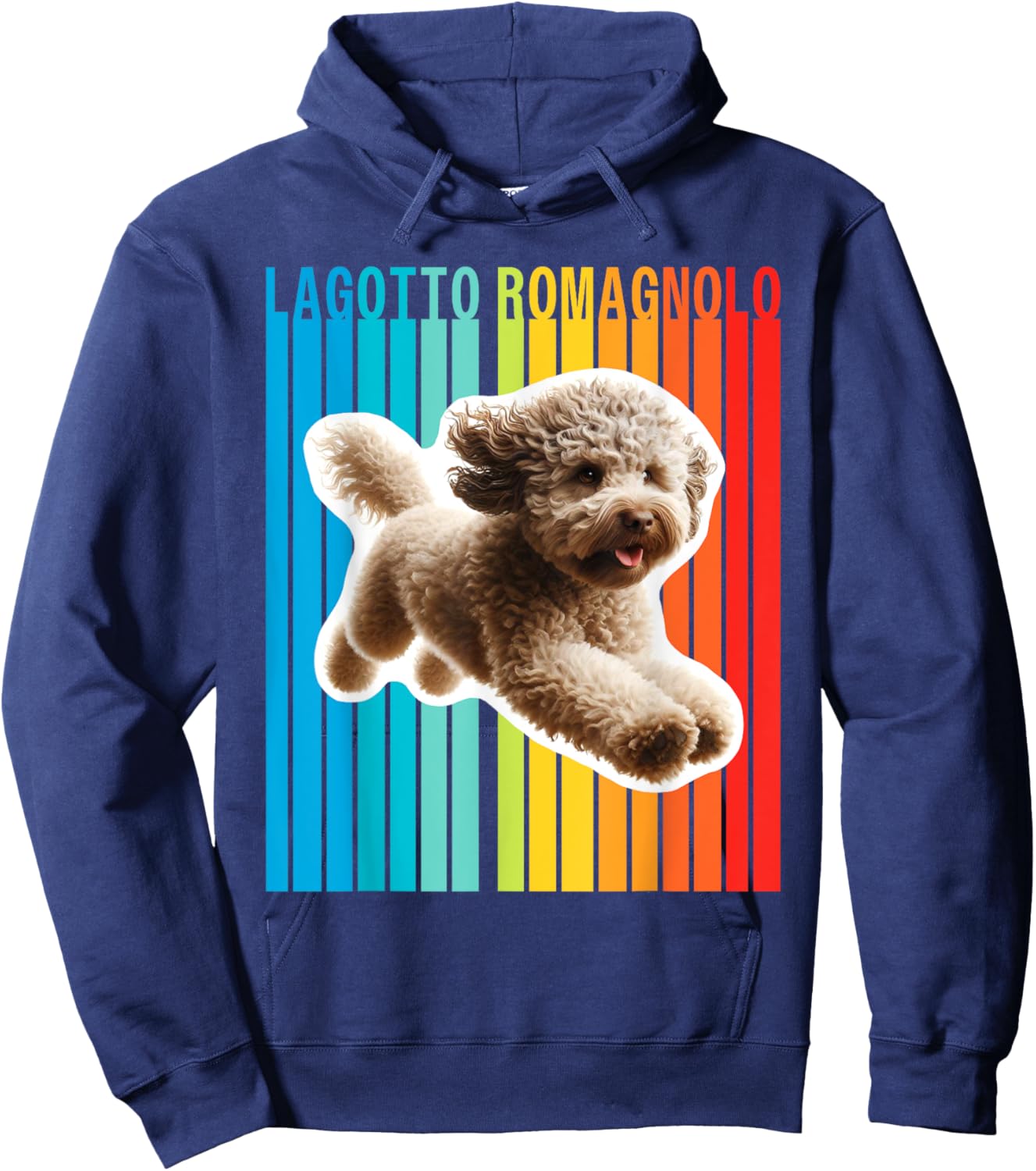 Colorful Lagotto Romagnolo Hoodie - Hoodie | Navy