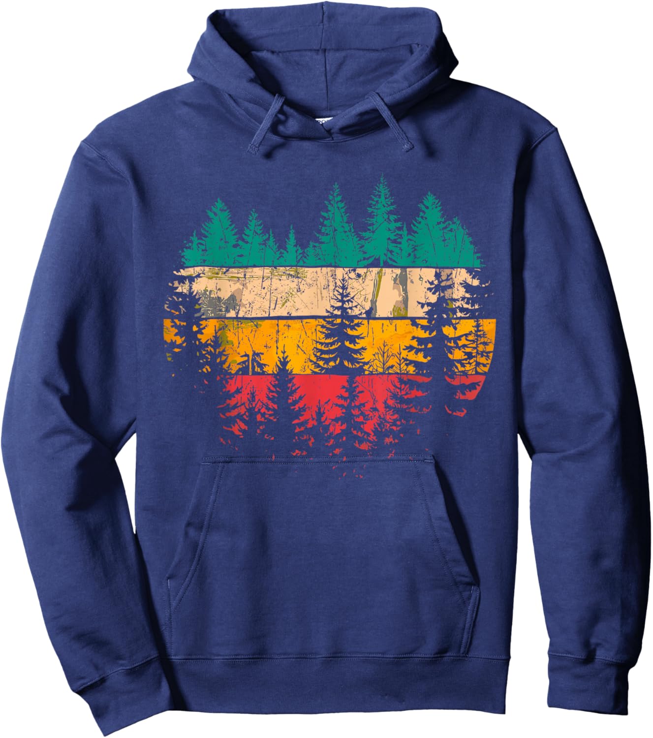 Trees Outdoors Nature Wildlife Forest Hoodie - Hoodie | Navy