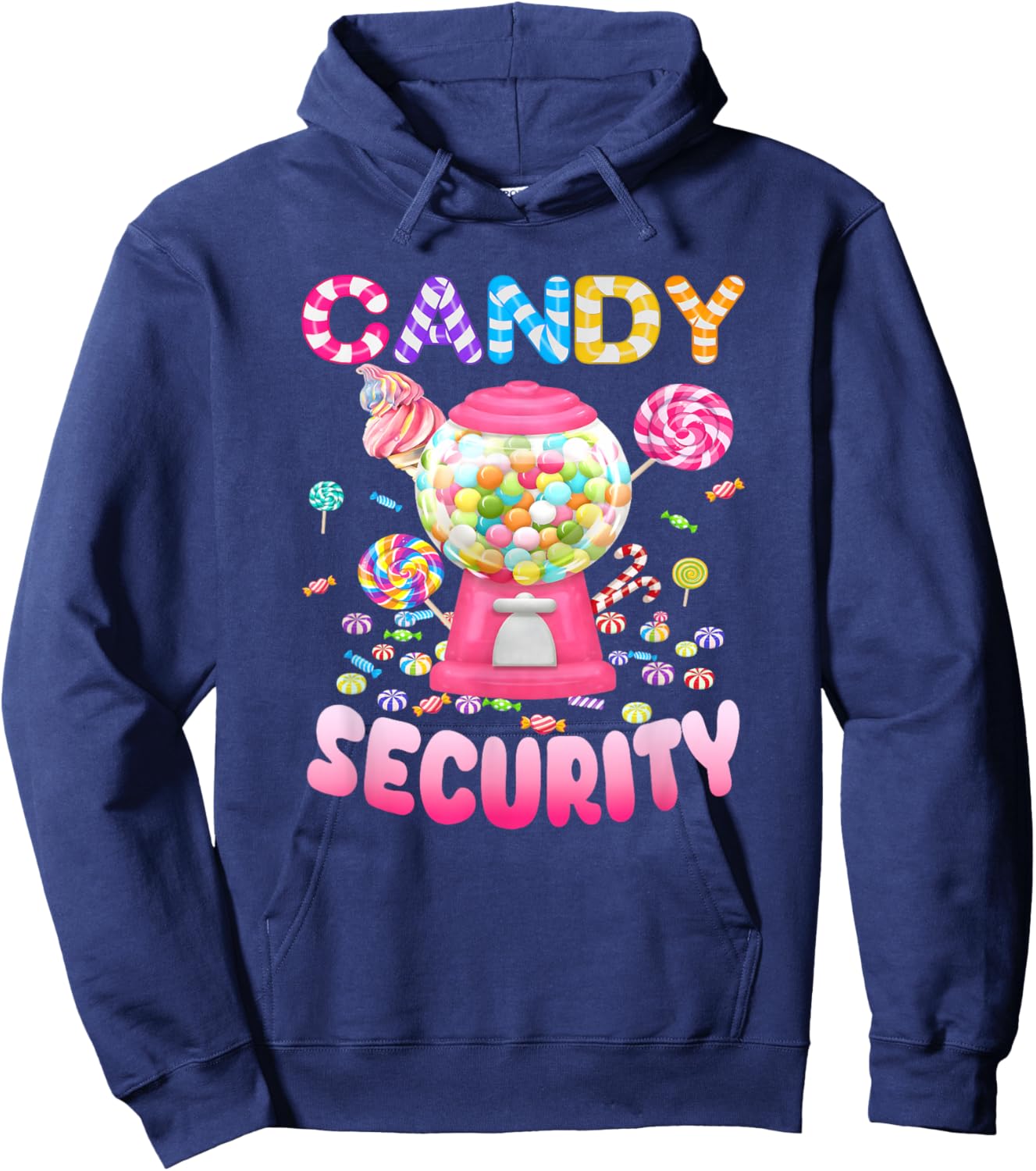 Candy-Security Candyland Costume Kids Teens Adult Hoodie - Hoodie | Navy