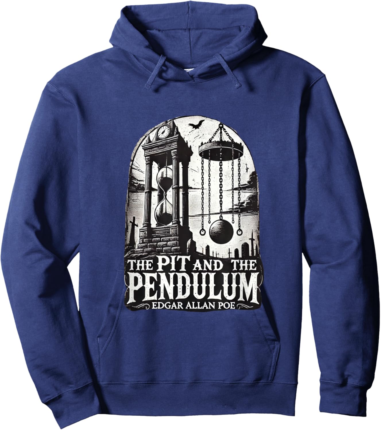 The Pit and the Pendulum Edgar Allan Poe Hoodie - Hoodie | Navy