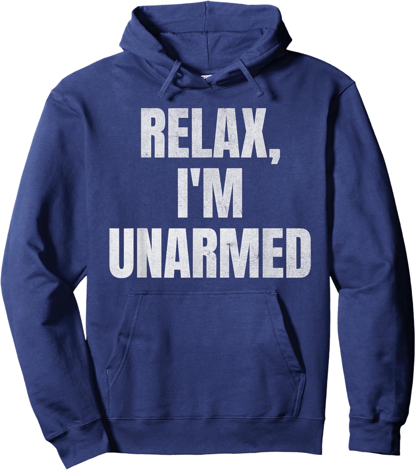 Relax I’m Unarmed Funny Amputee Hoodie - Hoodie | Navy