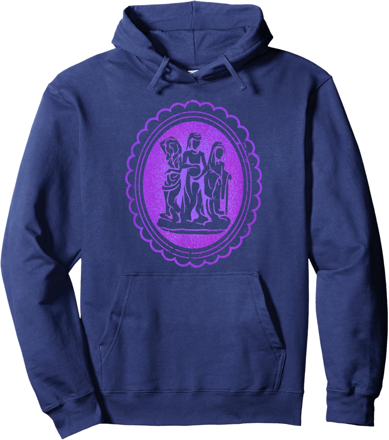 Marvel Agatha All Along Disney+ Agatha Harkness Witch Brooch Hoodie - Hoodie | Navy