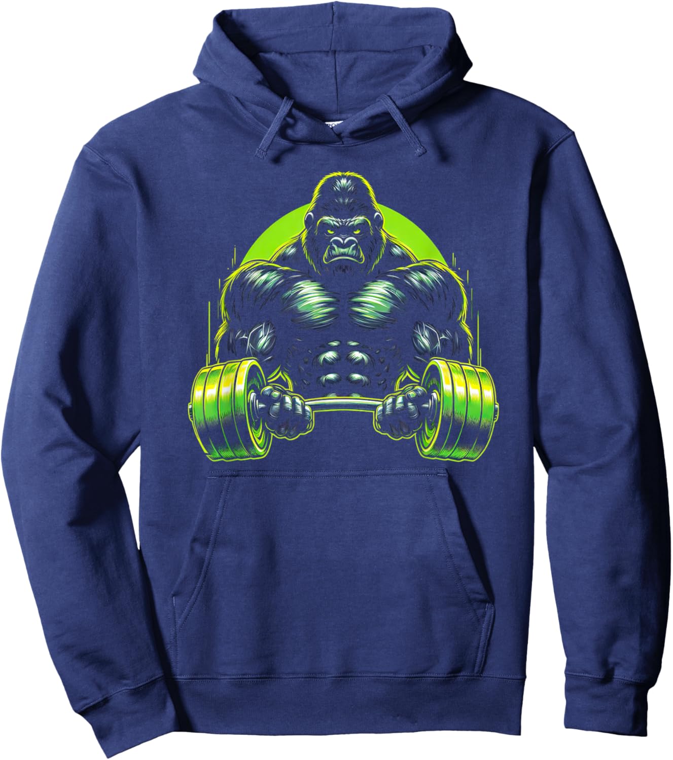 Gorilla Monkey Gym Wear Bodybuilding Workout Motivation Hoodie - Hoodie | Navy