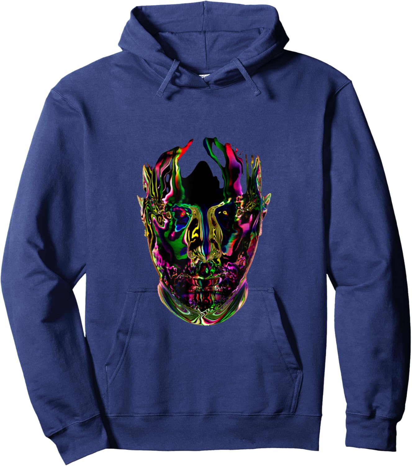 Psychedelic Pryda Vibe - Bold Music Art Hoodie - Hoodie | Navy