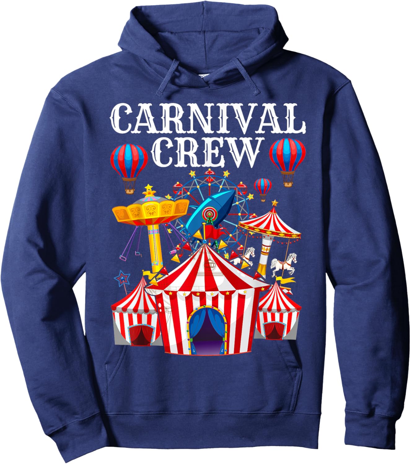 Carnival Crew for Carnival Birthday & Carnival Theme Party Hoodie - Hoodie | Navy