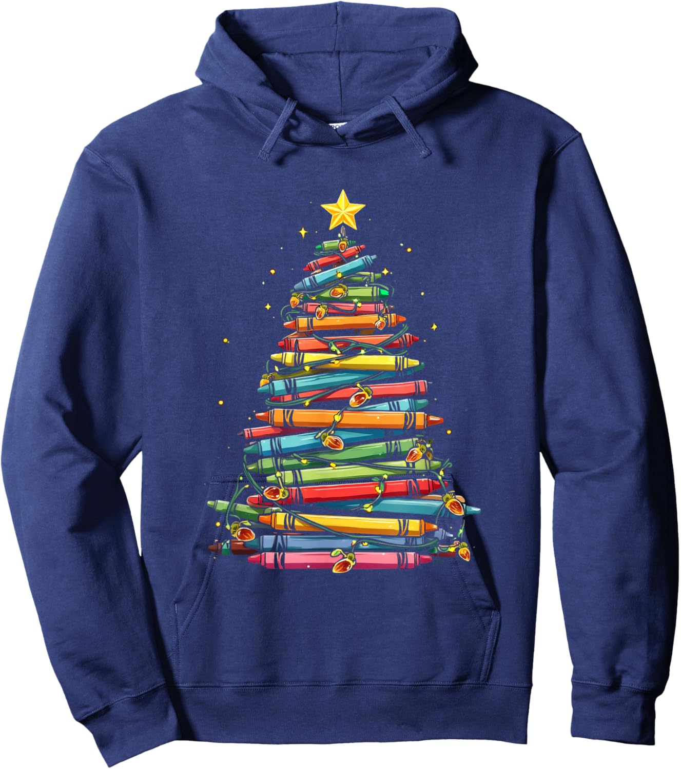 Christmas Book Tree Hoodie - Hoodie | Navy