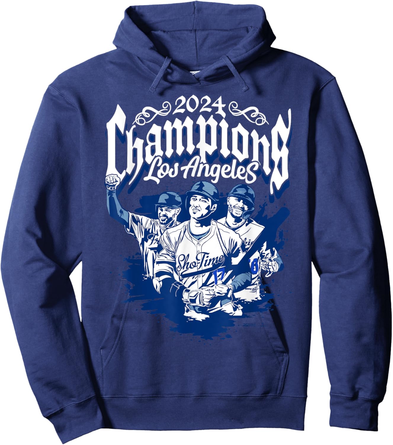 2024 Champs – Ohtani, Betts, Freeman – Los Angeles Baseball Hoodie - Hoodie | Navy