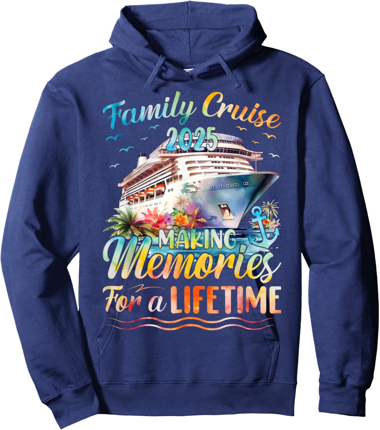 Family Cruise Party Celebration Costume Outfit Co Family Matching Cruise Vacation Hoodie - Hoodie | Navy