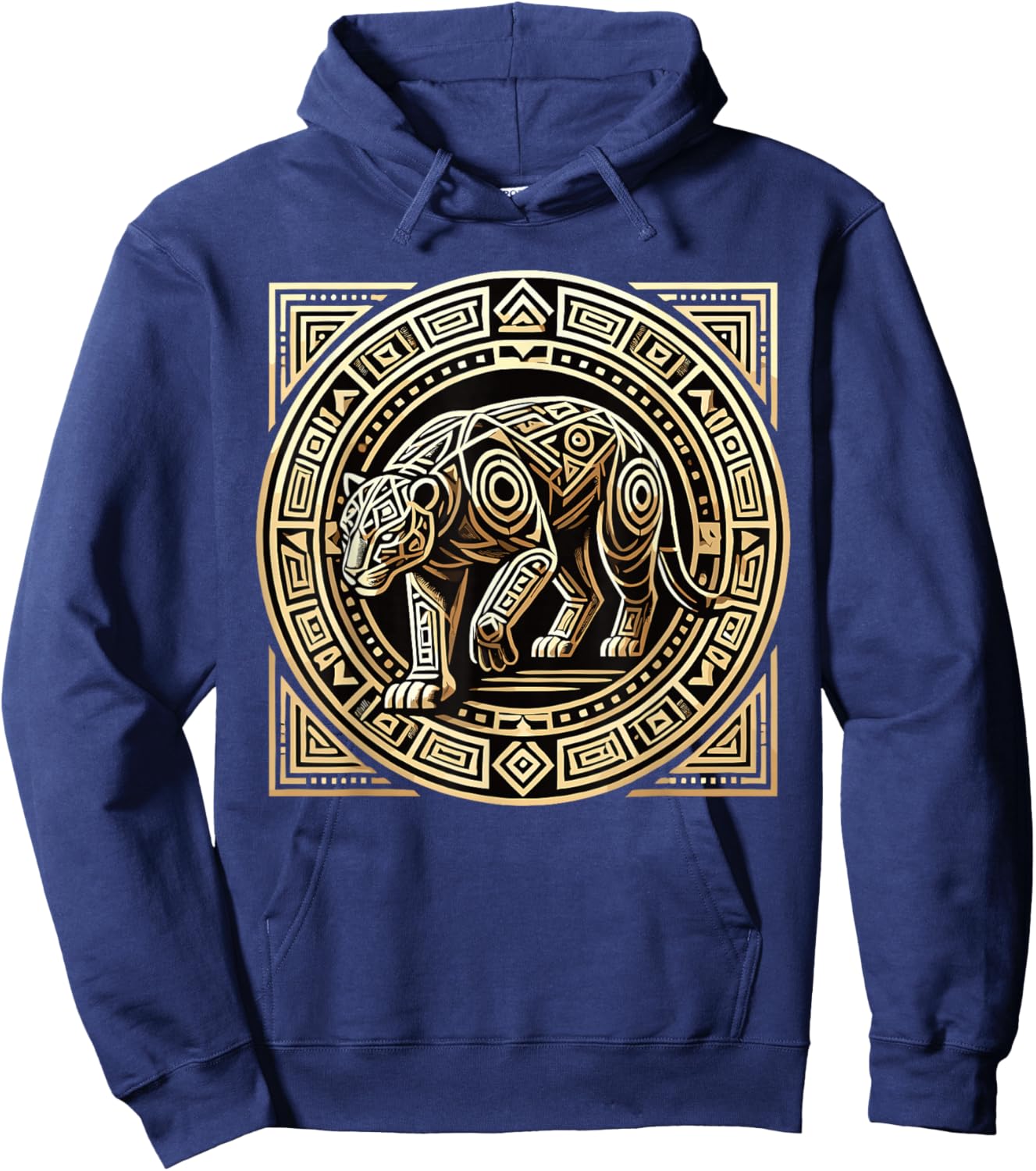 Aztec Mexico Jaguar Aztec Mythology Symbol Hoodie - Hoodie | Navy