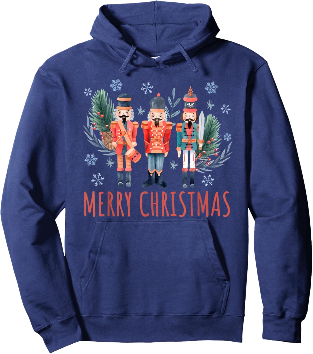 Merry Christmas Nutcracker Ballet Festive Xmas Men Women Hoodie - Hoodie | Navy