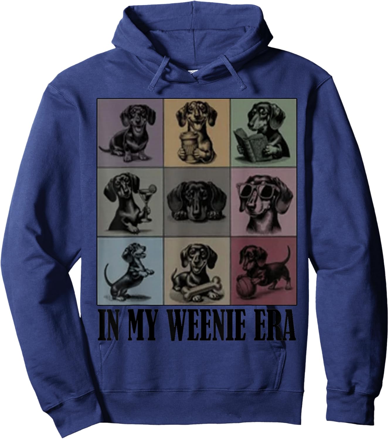Funny Dachshund Lover Quote in My Era Dachshund Cool Dog Mom Hoodie - Hoodie | Navy