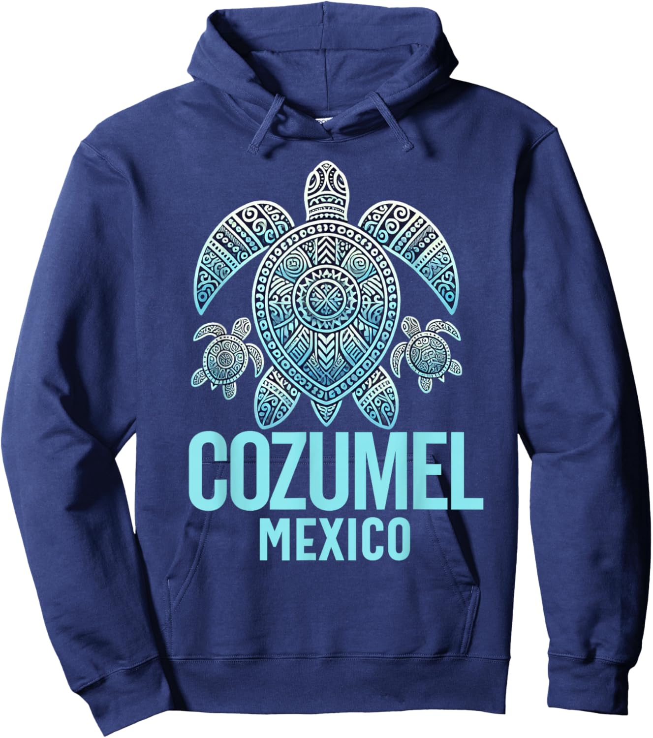Cozumel Mexico Souvenir Vacation Travel Men Women Reminder Hoodie - Hoodie | Navy
