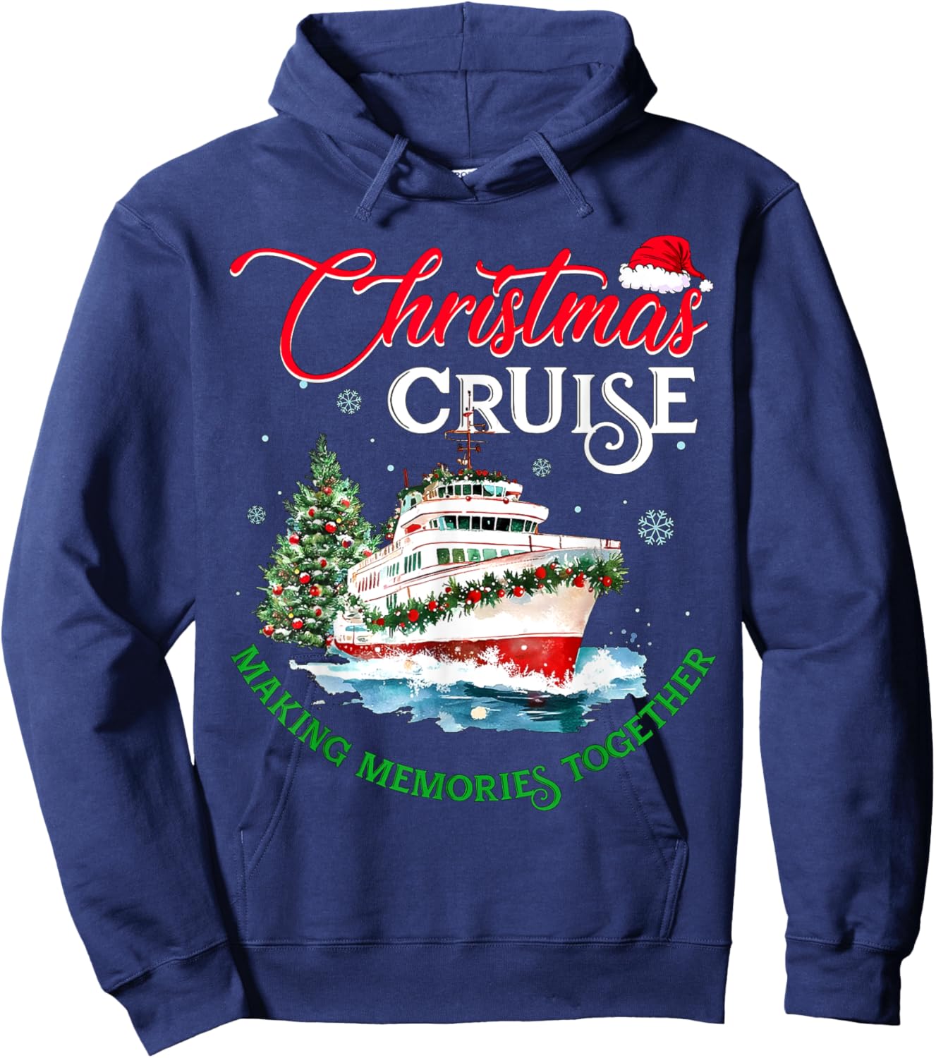 Christmas Cruise Squad Making Memories Together Family Trip Hoodie - Hoodie | Navy