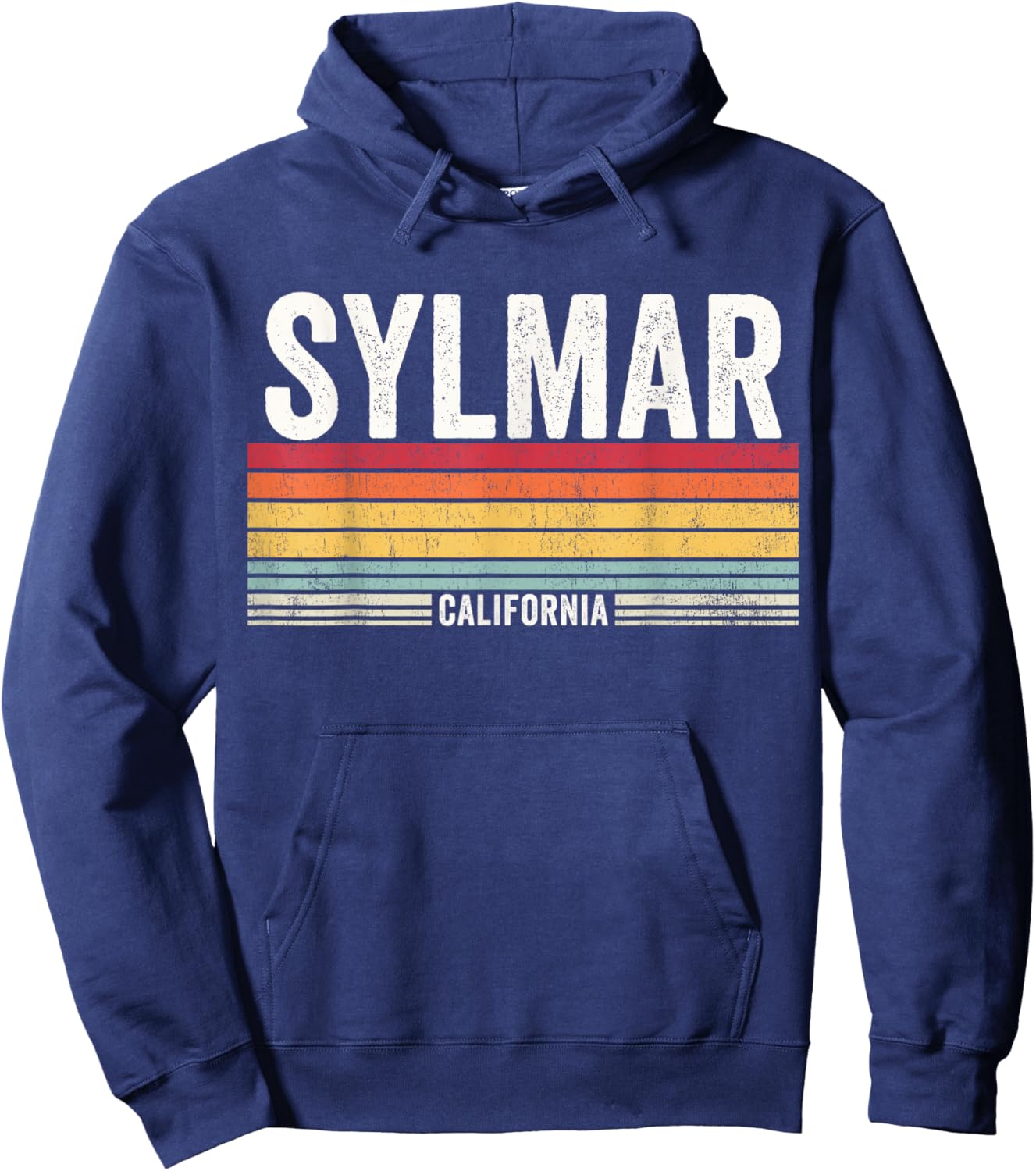 Sylmar California Vintage Sunset, Sylmar CA, Sylmar Hoodie - Hoodie | Navy