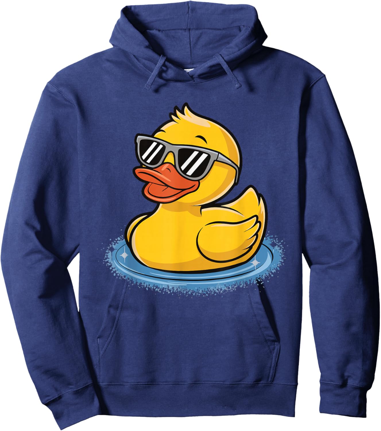 Rubber Duck With Sunglasses Hoodie - Hoodie | Navy