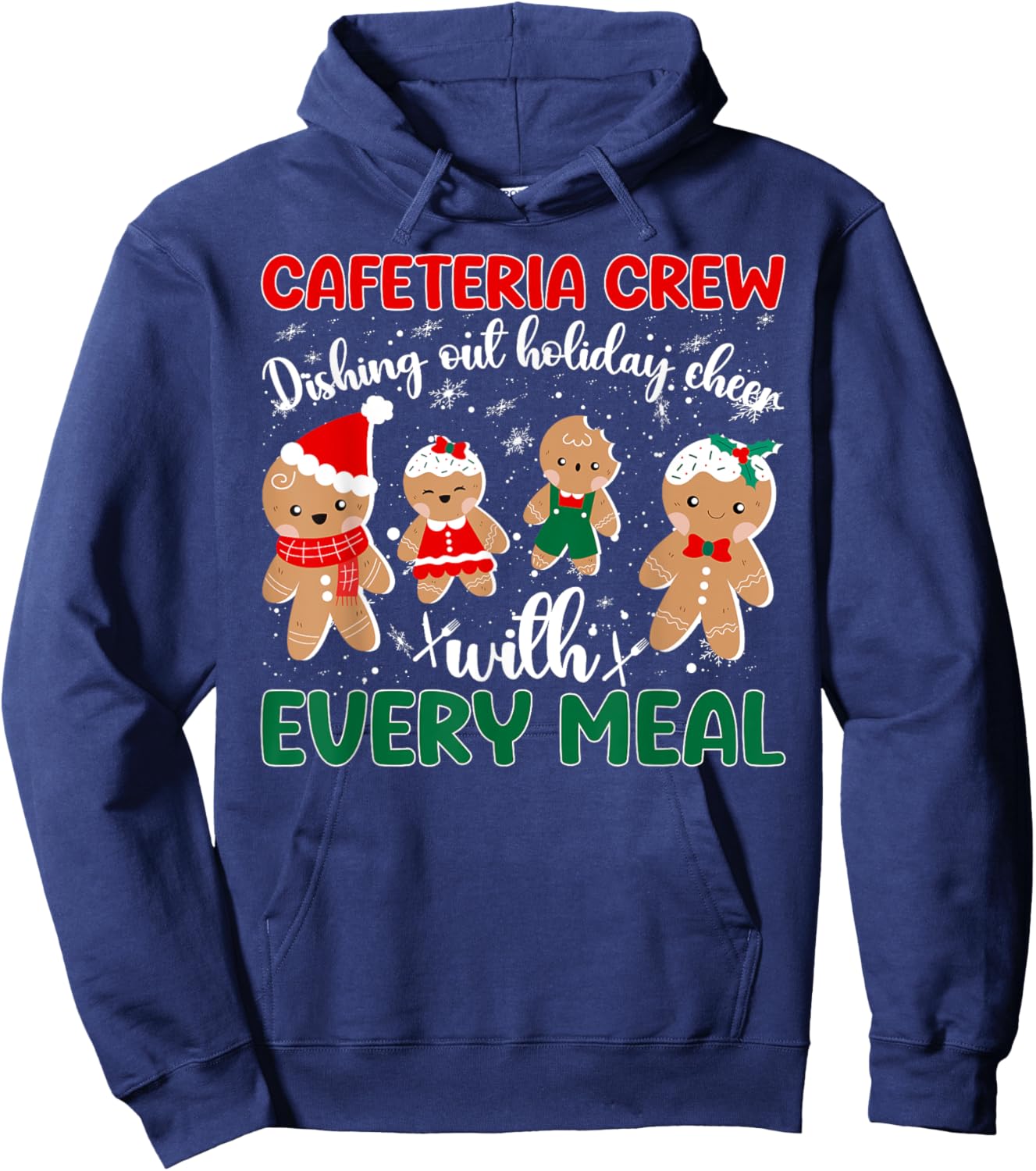 Cafeteria Crew Lunch Lady Christmas Lunch Ladies Xmas Party Hoodie - Hoodie | Navy