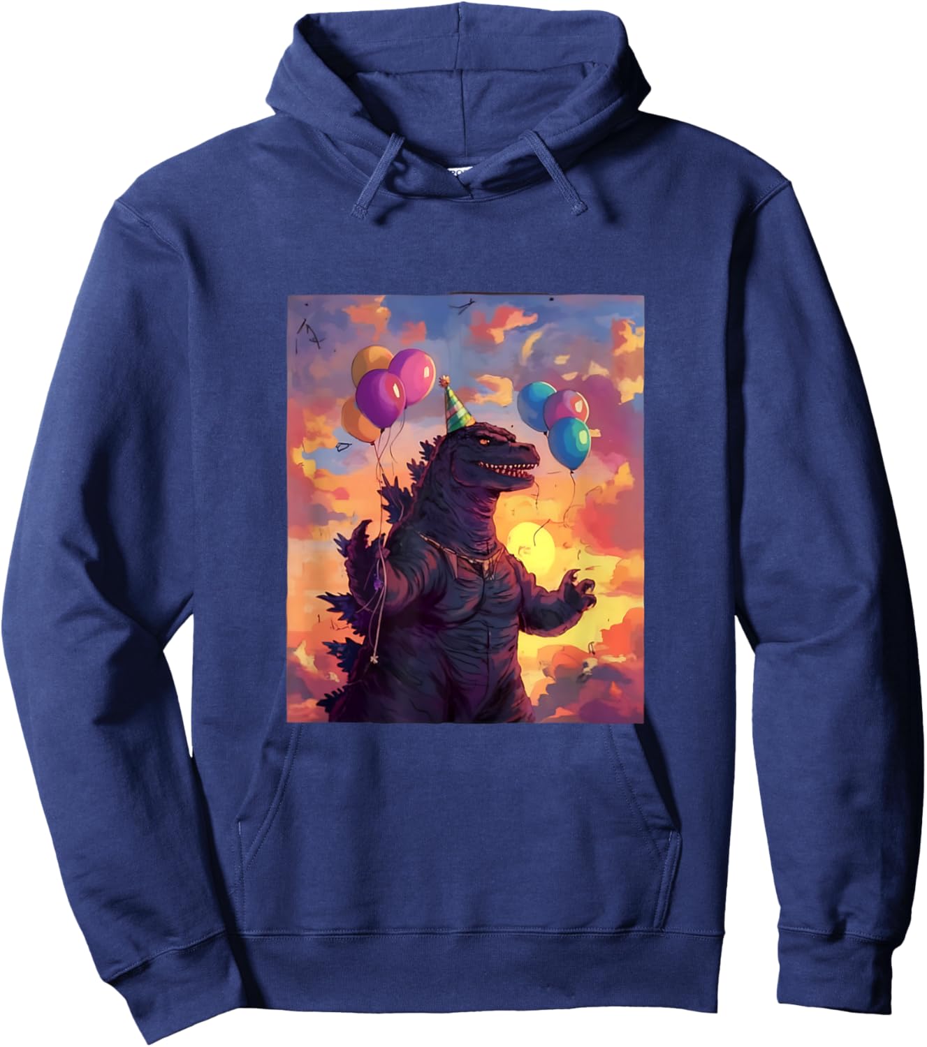 Kaiju Birthday Party Japan Monster Movie Bday Japanese Hoodie - Hoodie | Navy