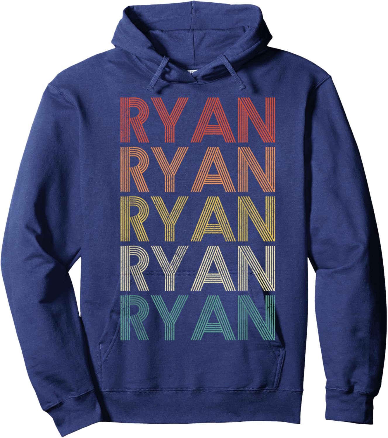 Ryan Vintage Retro Hoodie - Hoodie | Navy