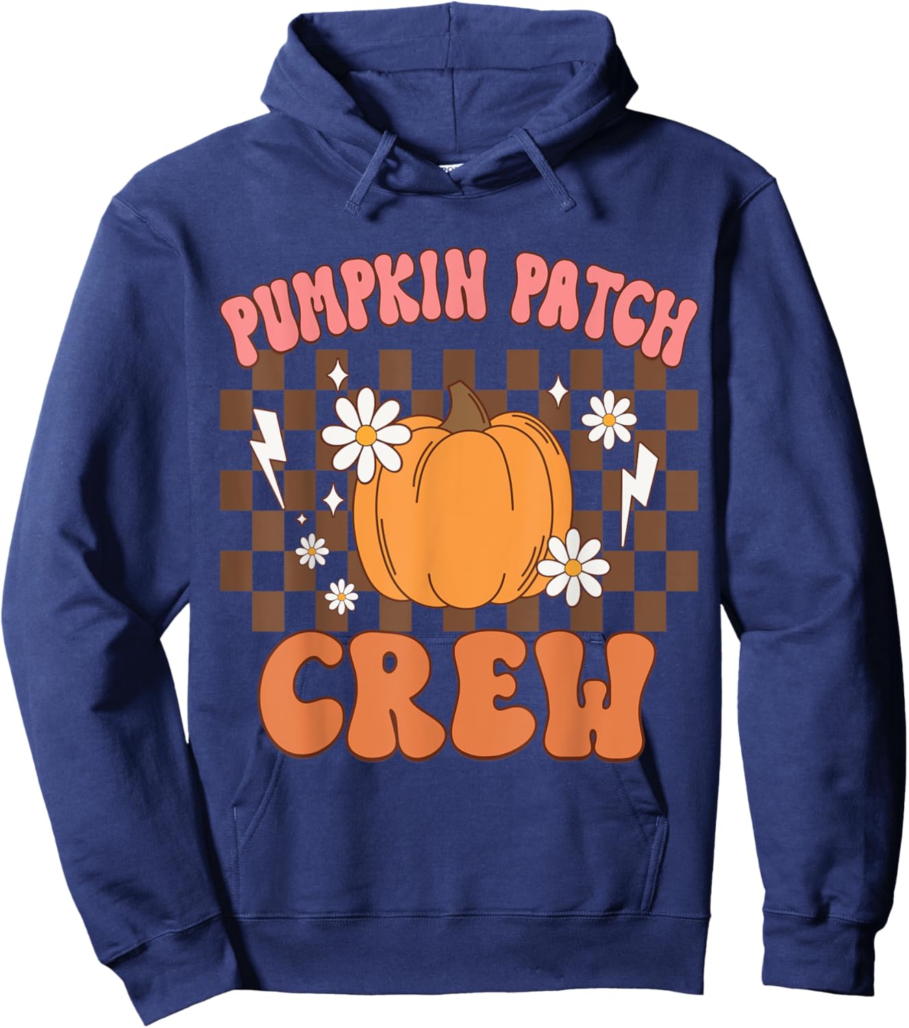 Pumpkin Patch Crew Funny Pumpkin Patch Squad Thanksgiving Hoodie - Hoodie | Navy
