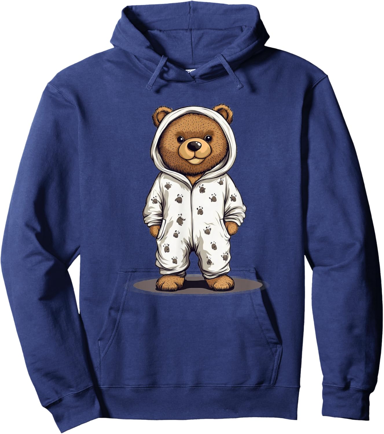 Cute Pajama Bear Outfit for Pajamas and Teddy Bear Lovers Hoodie - Hoodie | Navy