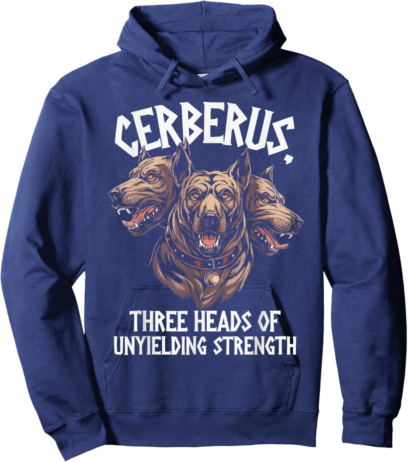 Cerberus Three Headed Dog Mythical Creature Greek Mythology Hoodie - Hoodie | Navy