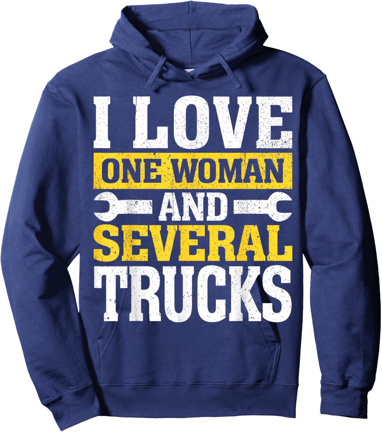 I Love One Woman And Several Trucks Mechanical Engineer Hoodie - Hoodie | Navy