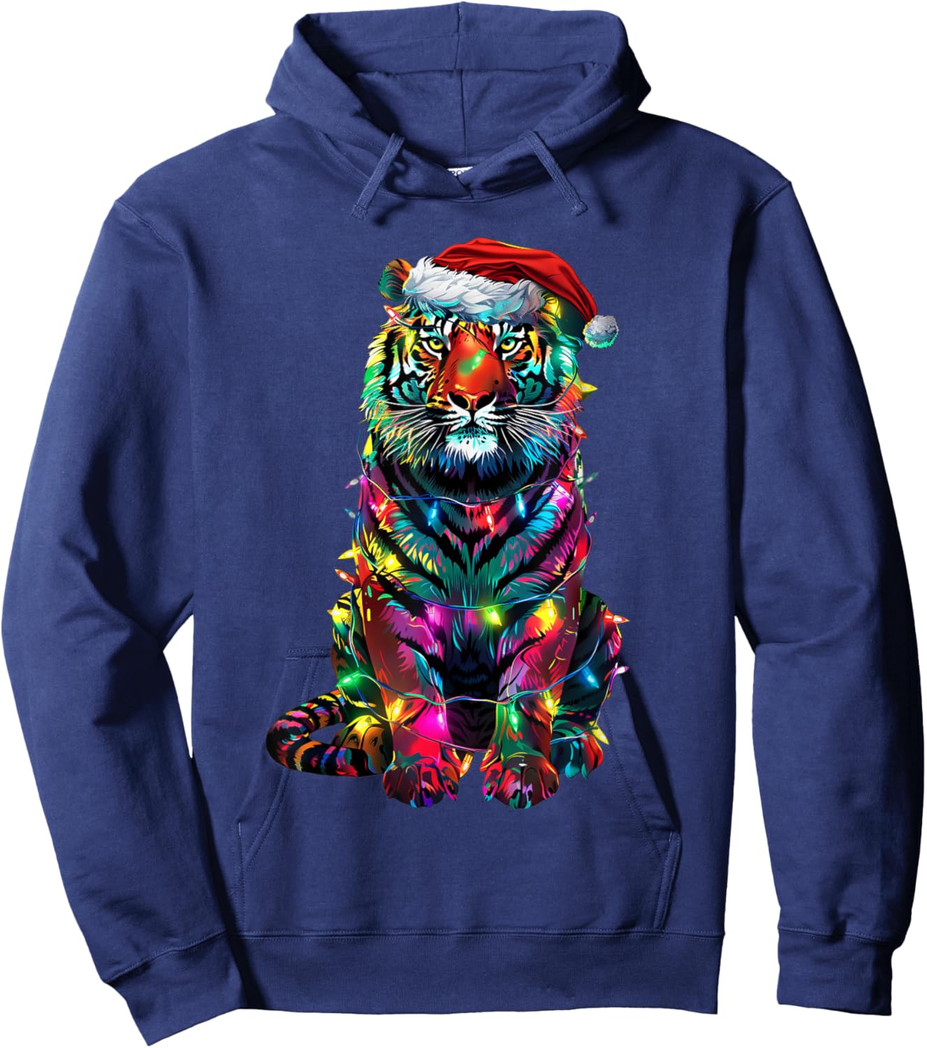Tiger Christmas Hoodie - Hoodie | Navy