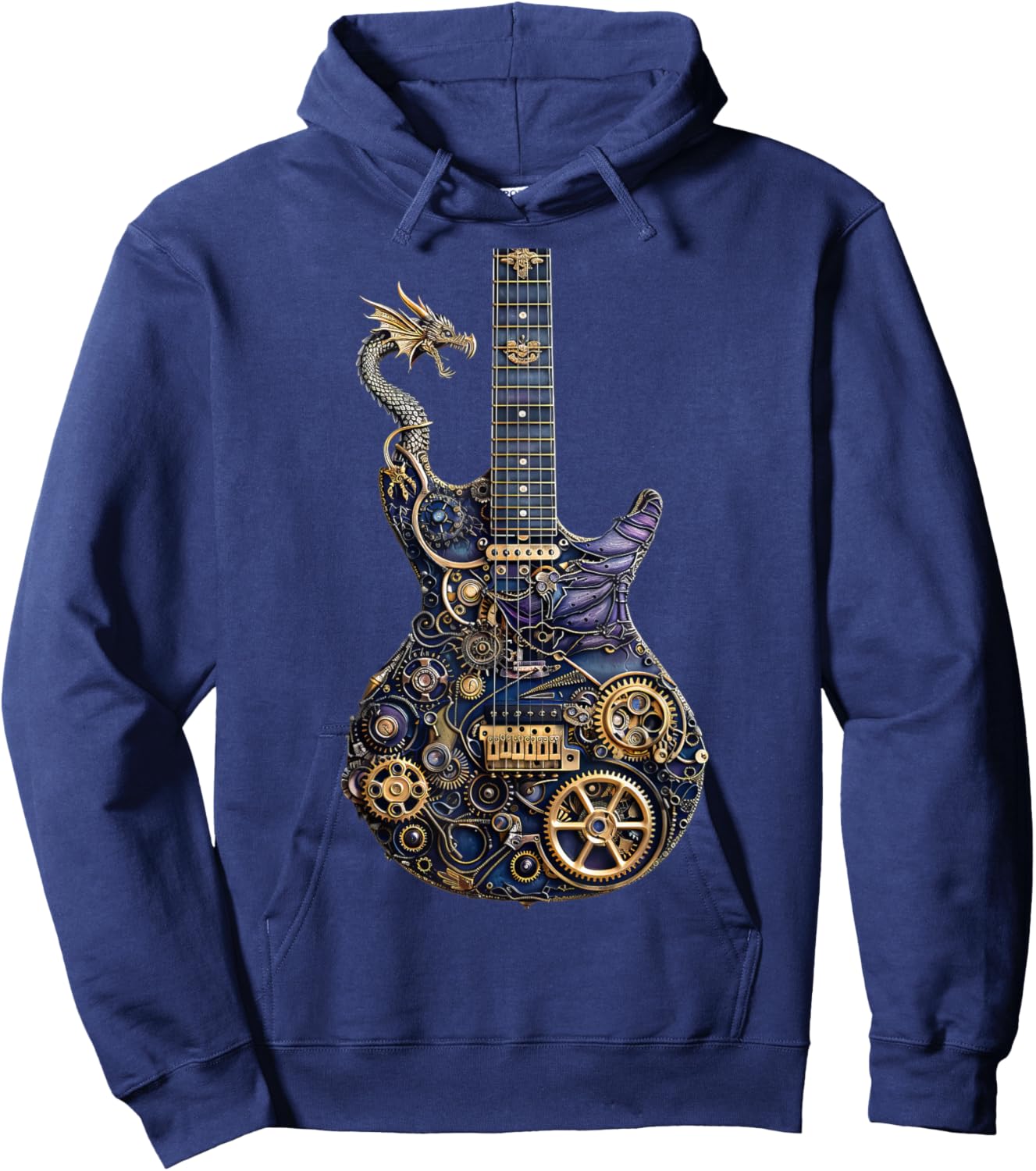Guitar Guitars Player Guitarist Hoodie - Hoodie | Navy