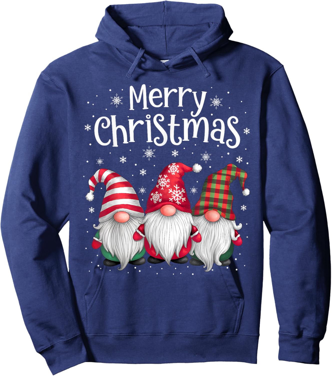 Merry Christmas Gnomes Family Xmas Festive Holiday Gnome Hoodie - Hoodie | Navy