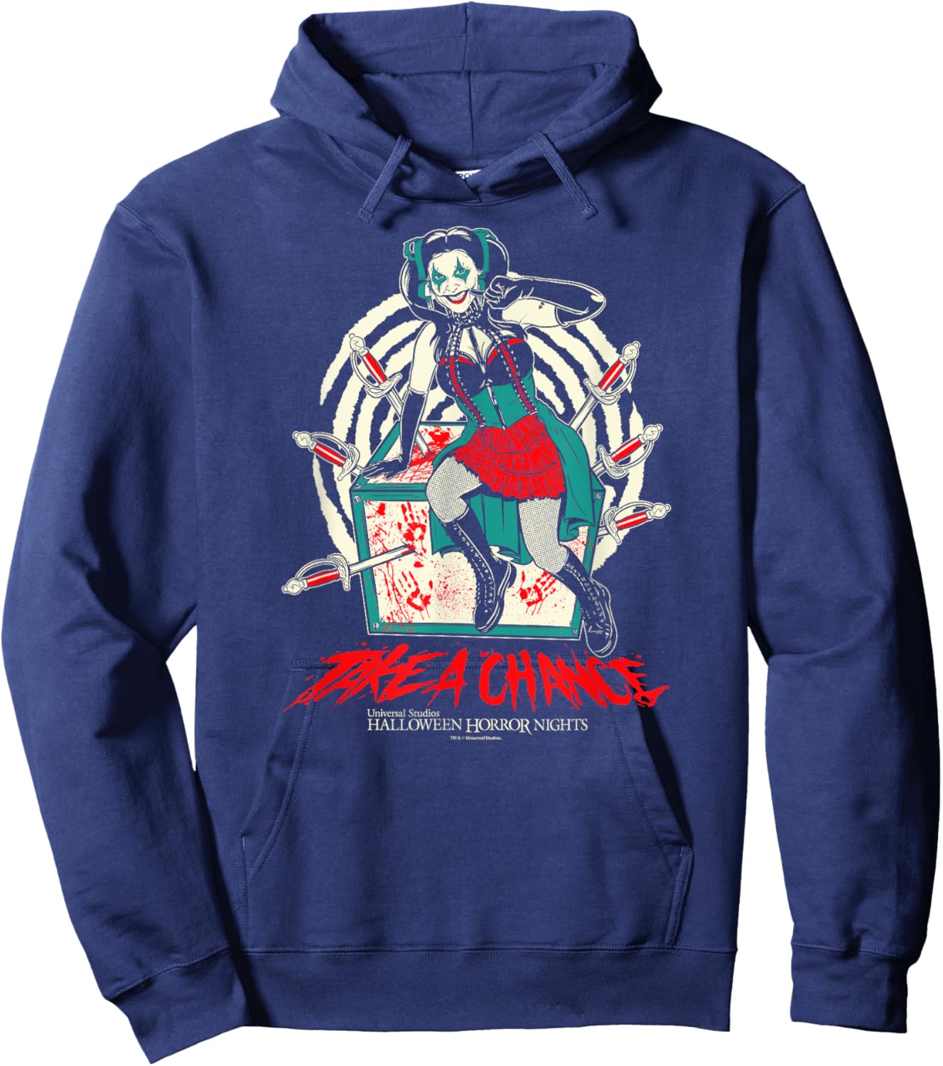 Halloween Horror Nights HHN Take A Chance Hoodie - Hoodie | Navy