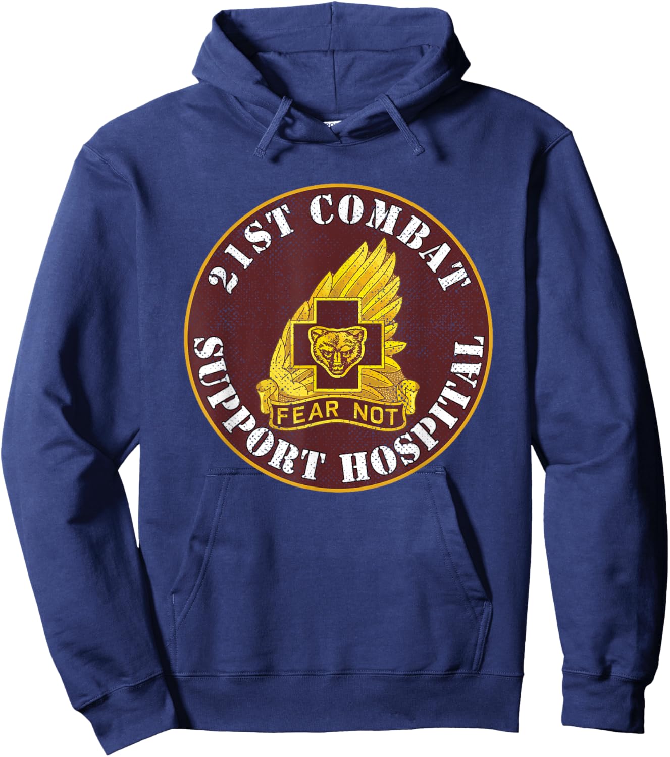 21st Combat Support Hospital Veterans Day Vintage Gifts Hoodie - Hoodie | Navy