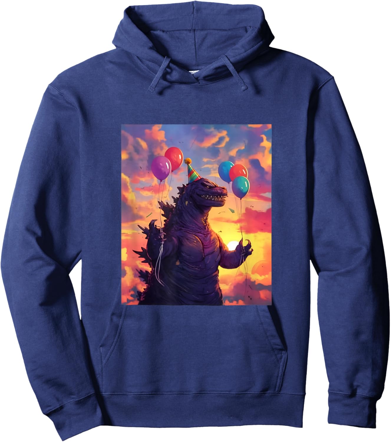 Kaiju Birthday Party Japan Monster Movie Bday Japanese Hoodie - Hoodie | Navy