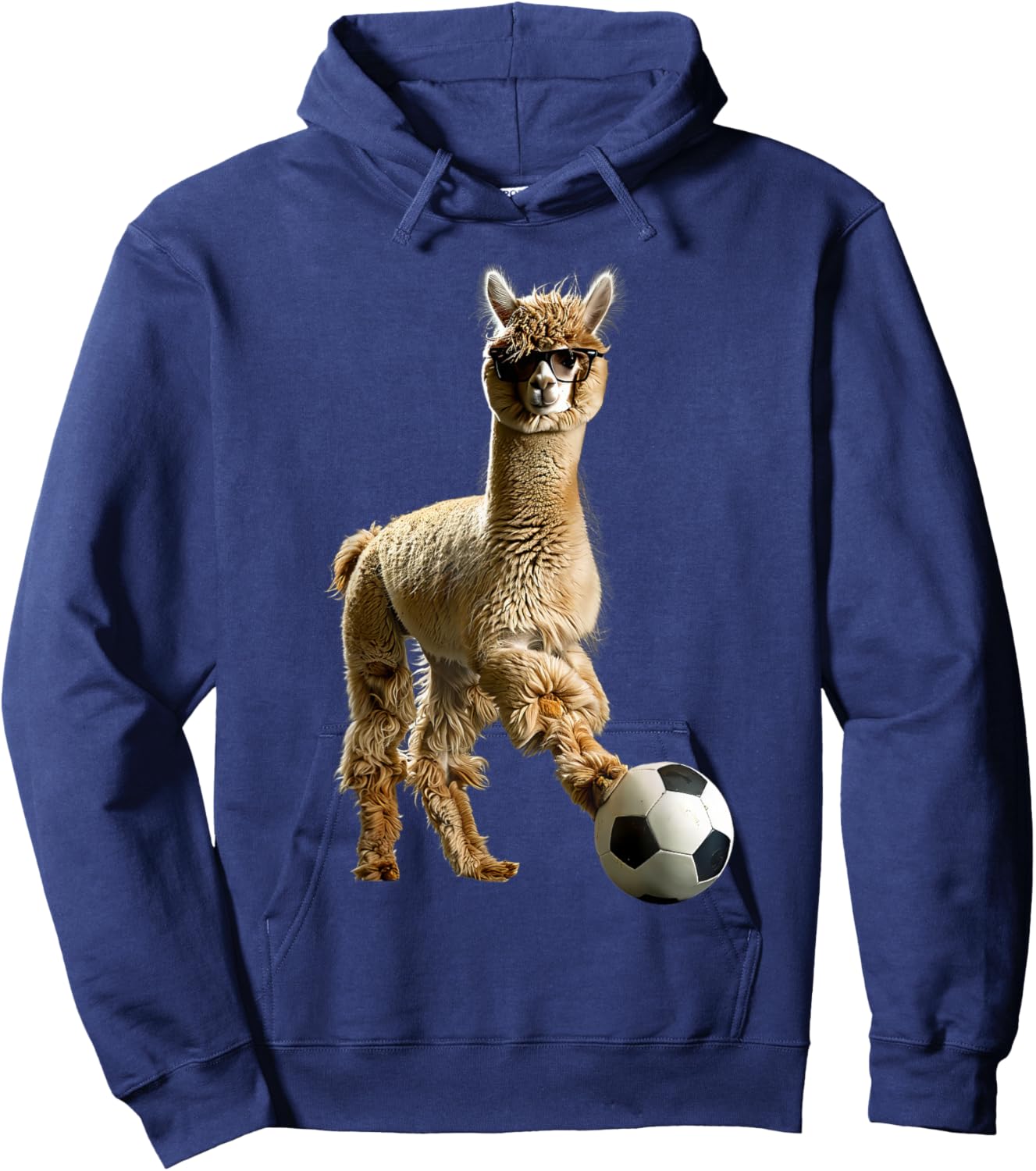 Alpaca Soccer Hoodie - Hoodie | Navy