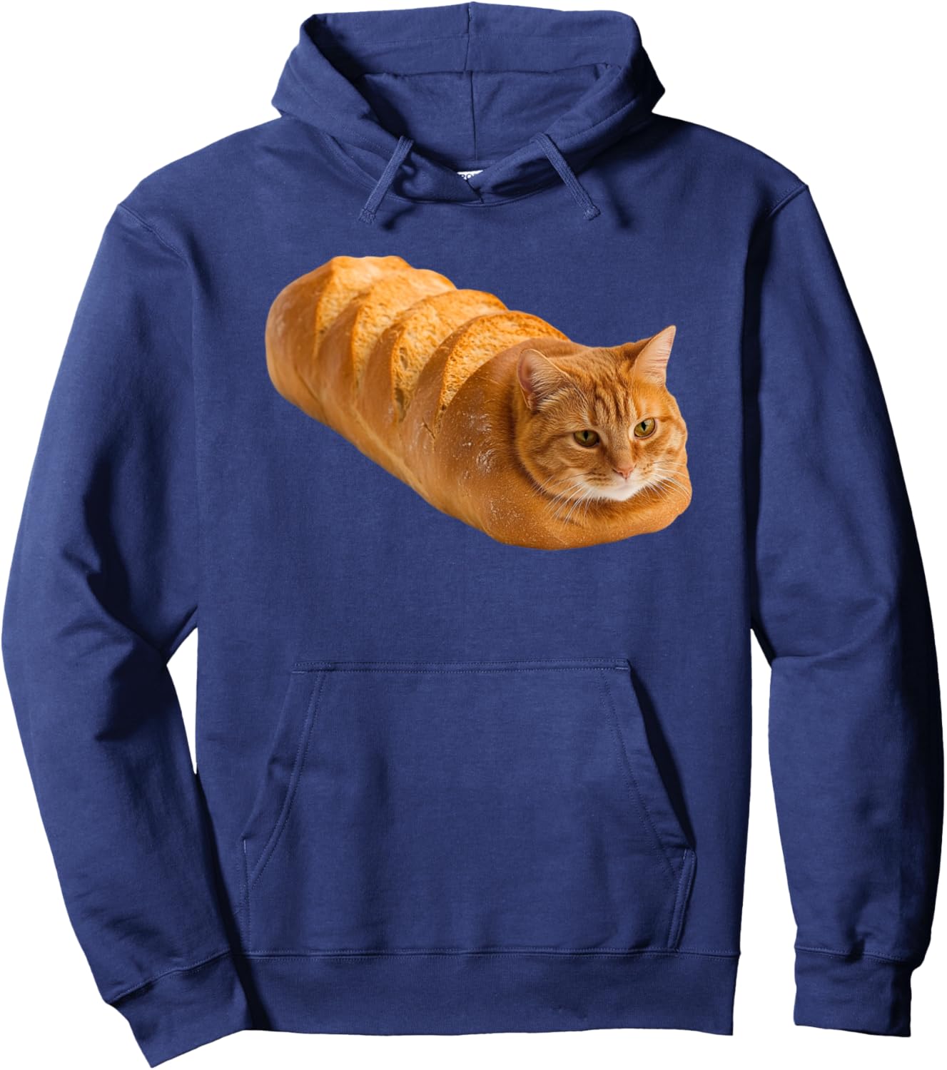 Freshly Baked Cat Loaf Bread Kitten Hoodie - Hoodie | Navy