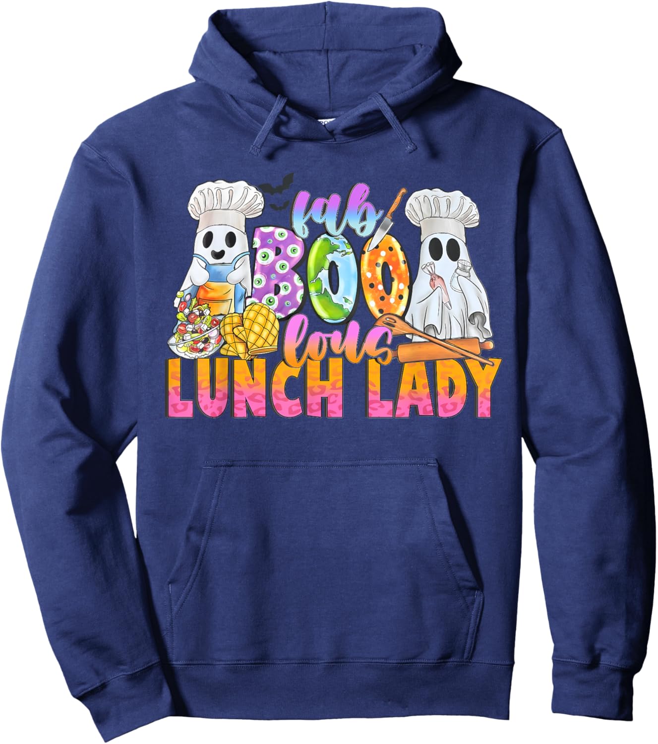 Faboolous Lunch Lady Halloween Shirt School Cafeteria Staff Hoodie - Hoodie | Navy