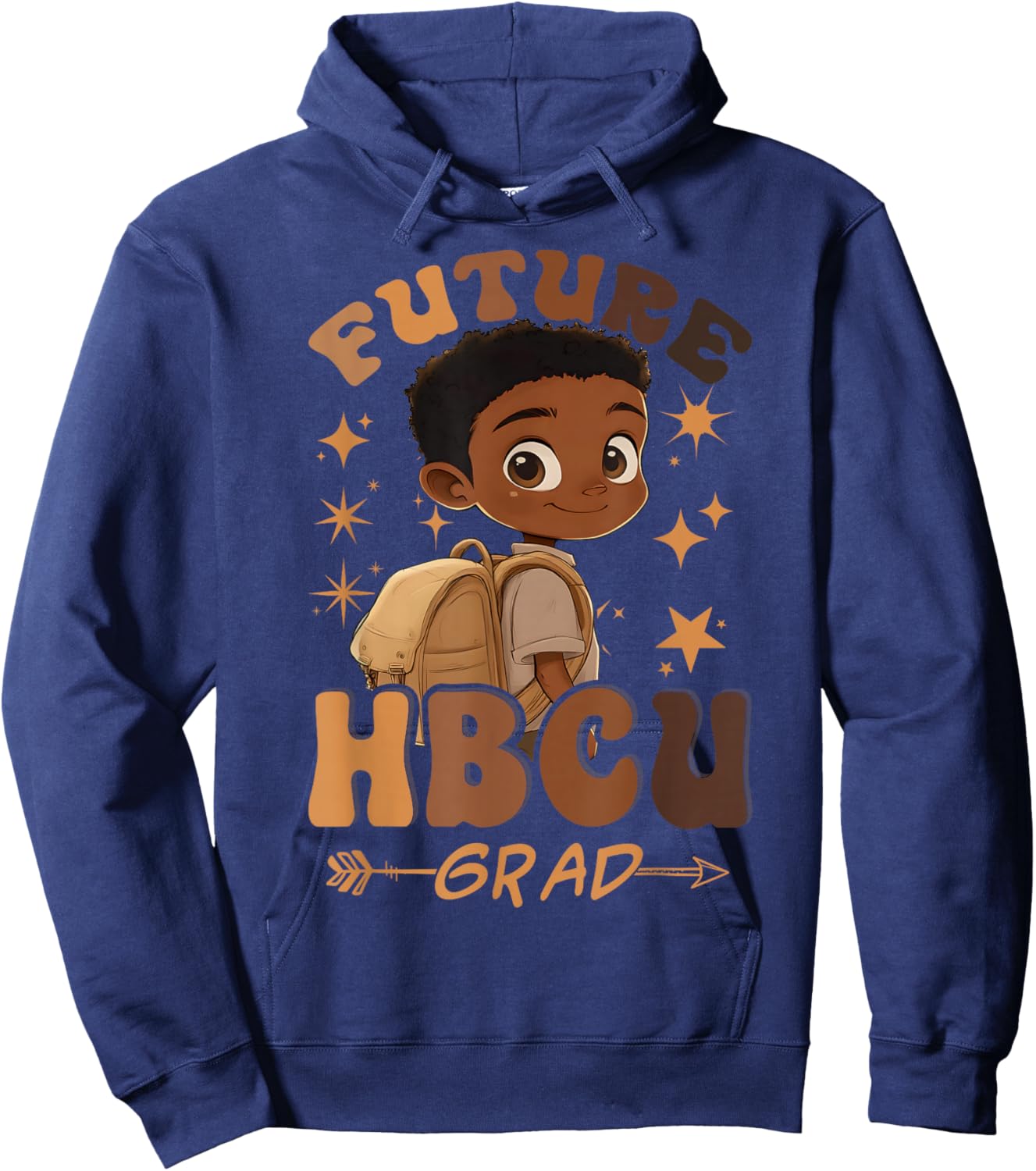Future HBCU Grad History Black Boy Graduation HBCU Boys Kids Hoodie - Hoodie | Navy