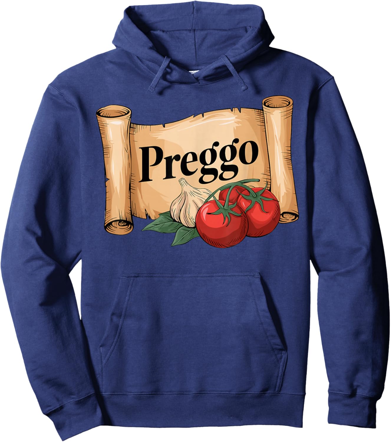 Preggo Sauce Costume Cute and Funny Pregnancy Announcement Hoodie - Hoodie | Navy