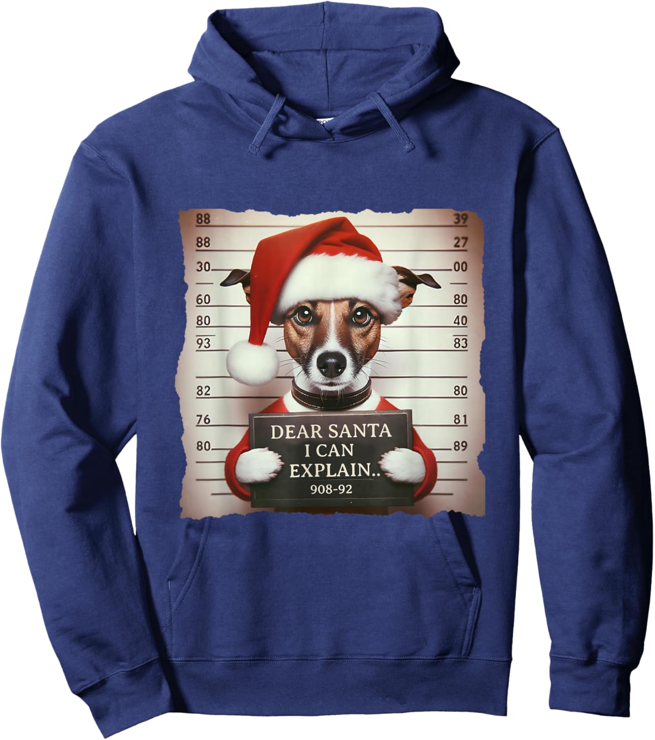 Jack Russell Terrier Dogs Christmas Dear Santa I Can Explain Hoodie - Hoodie | Navy