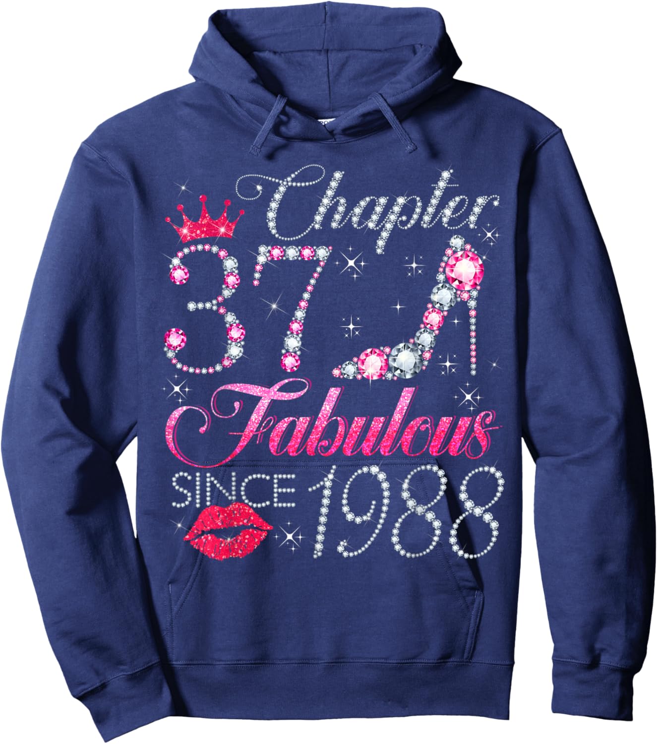 Chapter 37 Fabulous Since 1988 37Th Birthday Gift Hoodie - Hoodie | Navy
