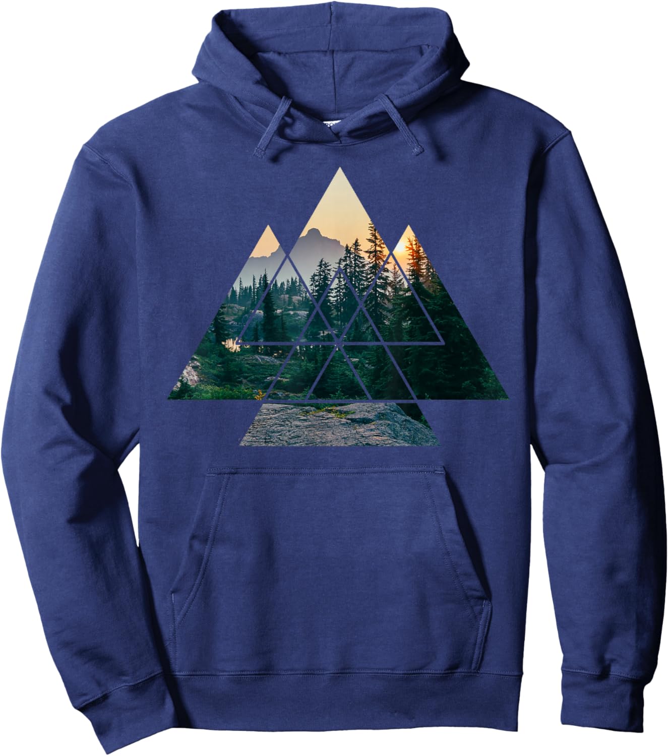 Forest Nature Square Protection Mountain Environment Tree Hoodie - Hoodie | Navy