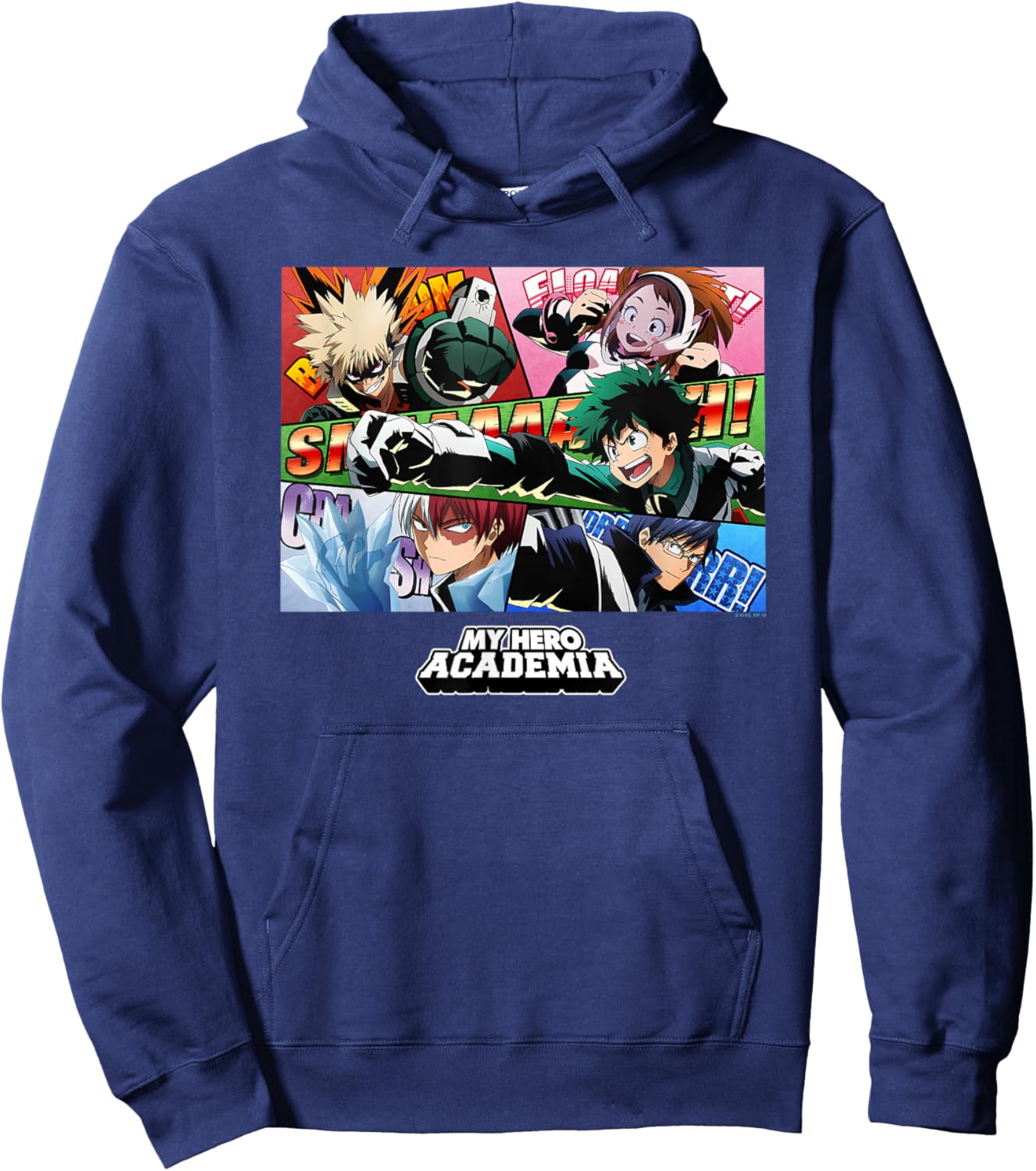 My Hero Academia Class 1-A Group Panels Anime Hoodie - Hoodie | Navy