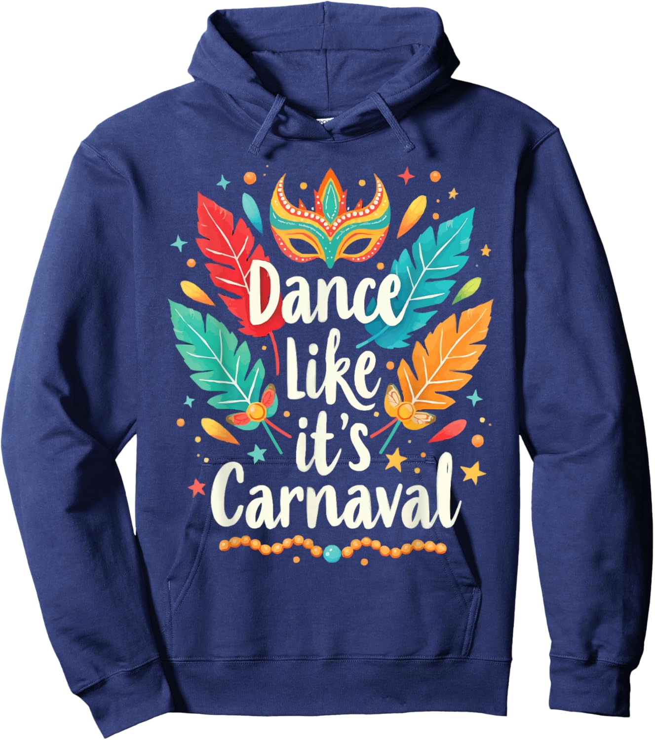 Carnival In Brazil Samba Parade Rhythm Feather Brazilian Hoodie - Hoodie | Navy
