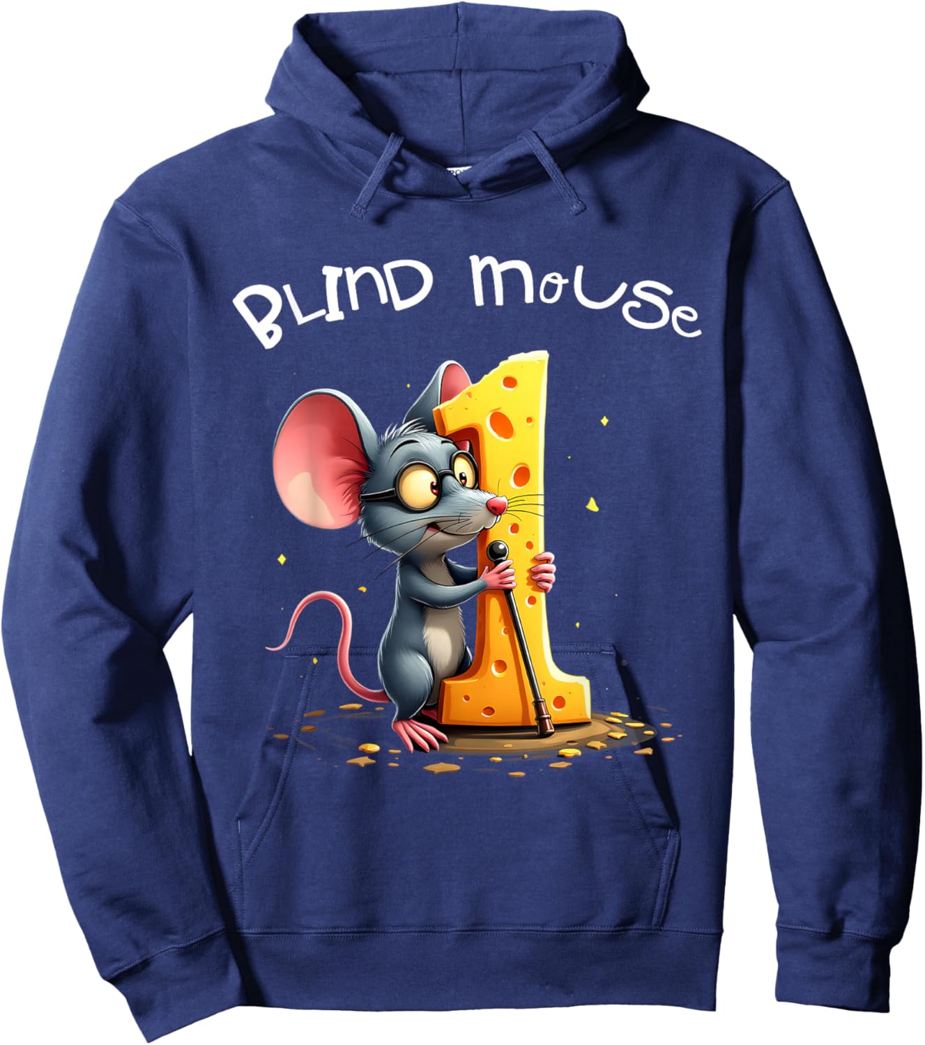 Three Blind Mice Matching Halloween Group Costume Mouse #1 Hoodie - Hoodie | Navy