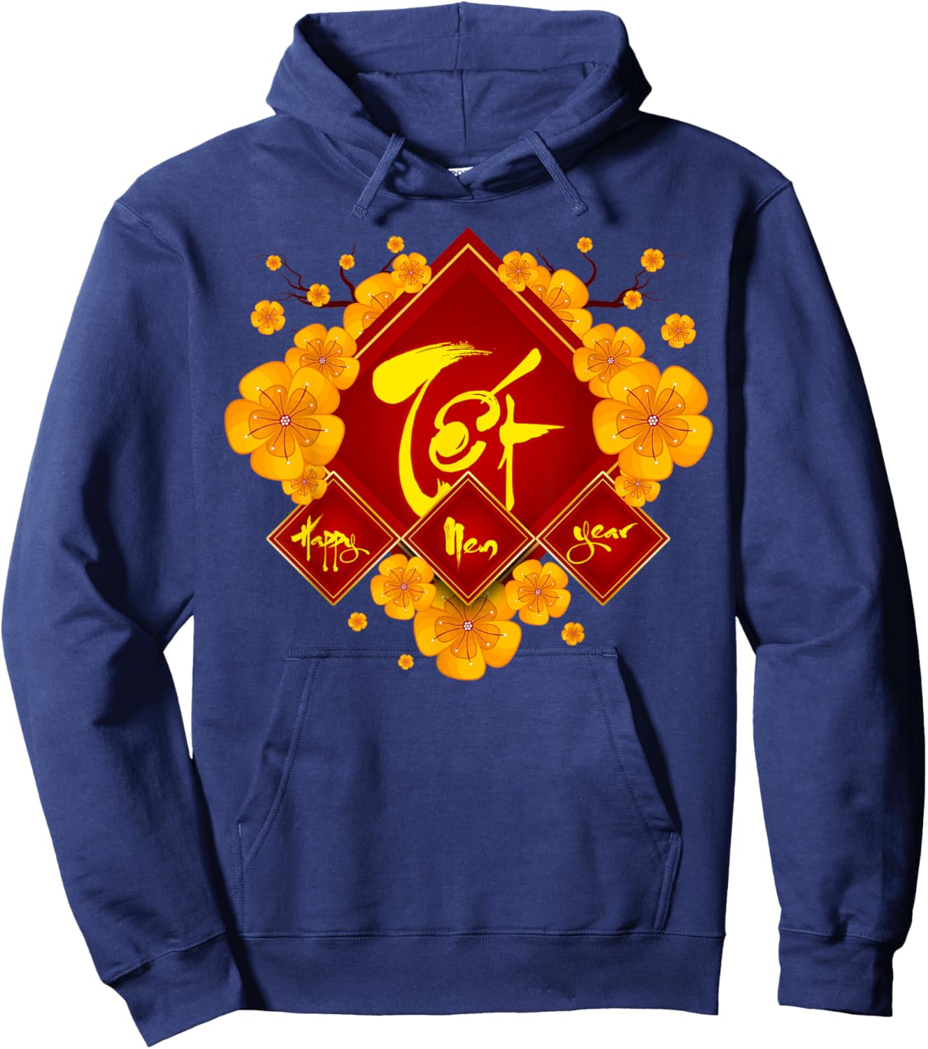 Happy Tet Holiday 2026 Chuc Mung Nam Moi Xuan Binh Ngo 2026 Hoodie - Hoodie | Navy