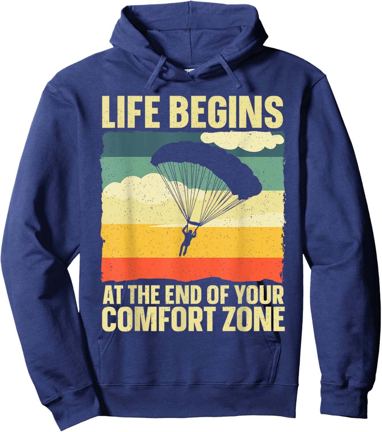 Funny Skydiving Art Women Skydiver Sky Diving Lover Hoodie - Hoodie | Navy